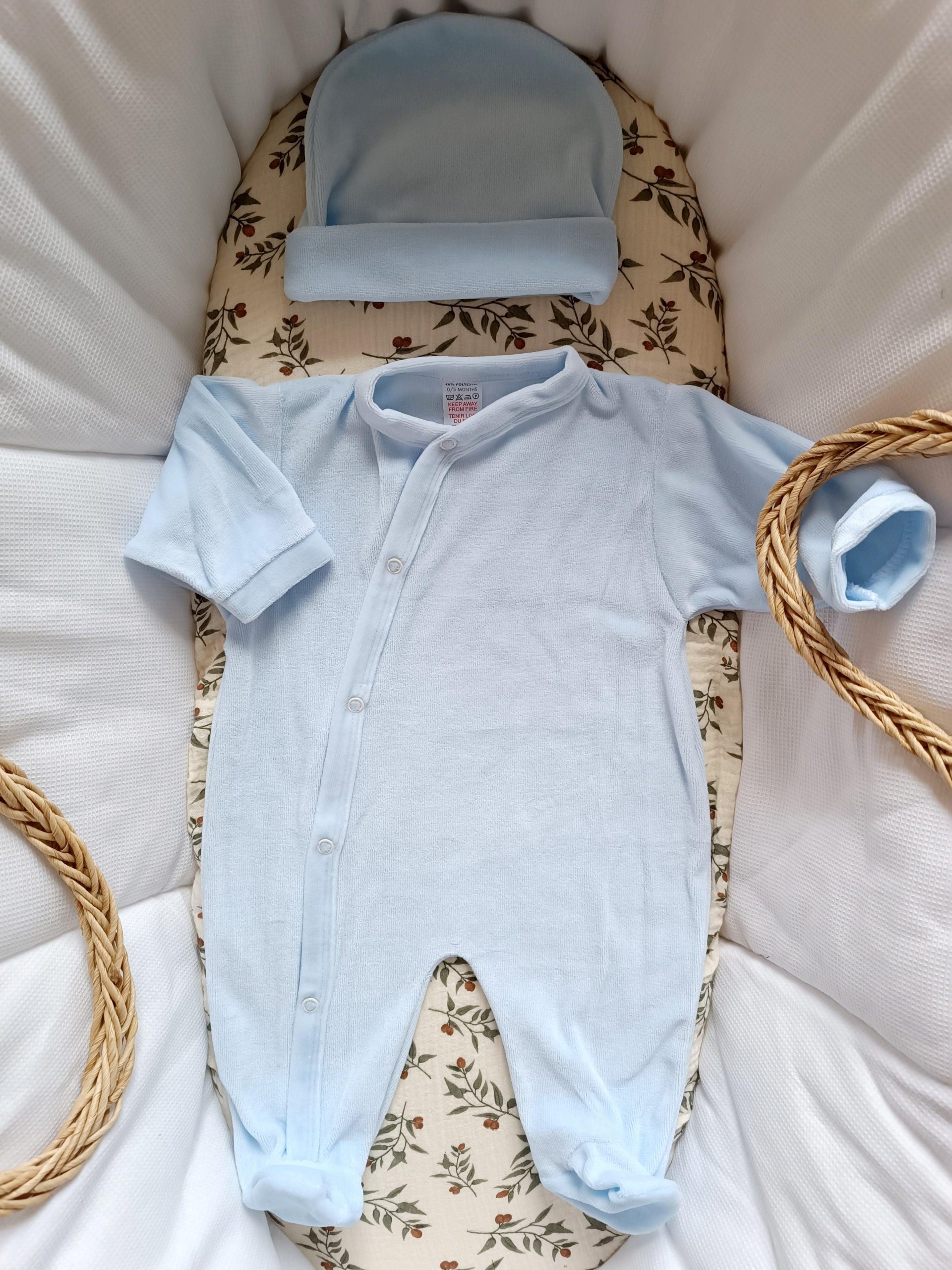 Dors bien velours bleu ciel, 5 pièces - plusieurs tailles - – Image 3