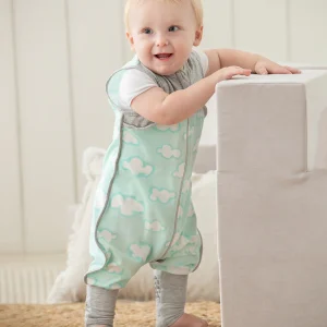 Pyjama Love To Dream™ Coton Bio Léger Nuages Turquoise