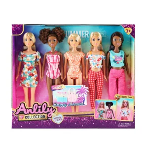 Anlili - Pack de 5 poupées