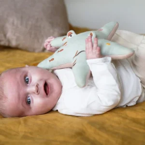 Coussin musical pour bébé L'oiseau Bateau étoile de mer mint (30 cm)