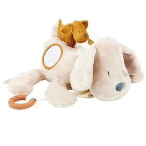 Nattou Charlie chien beige peluche d'éveil