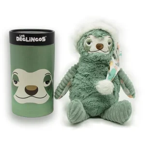 Peluche bébé Grand Simply Les Déglingos Chillos le paresseux Vert