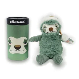 Peluche bébé Petit Simply Les Déglingos Chillos le paresseux Vert