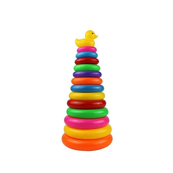 Jeu d'anneaux empilables canard 30 cm – Image 2