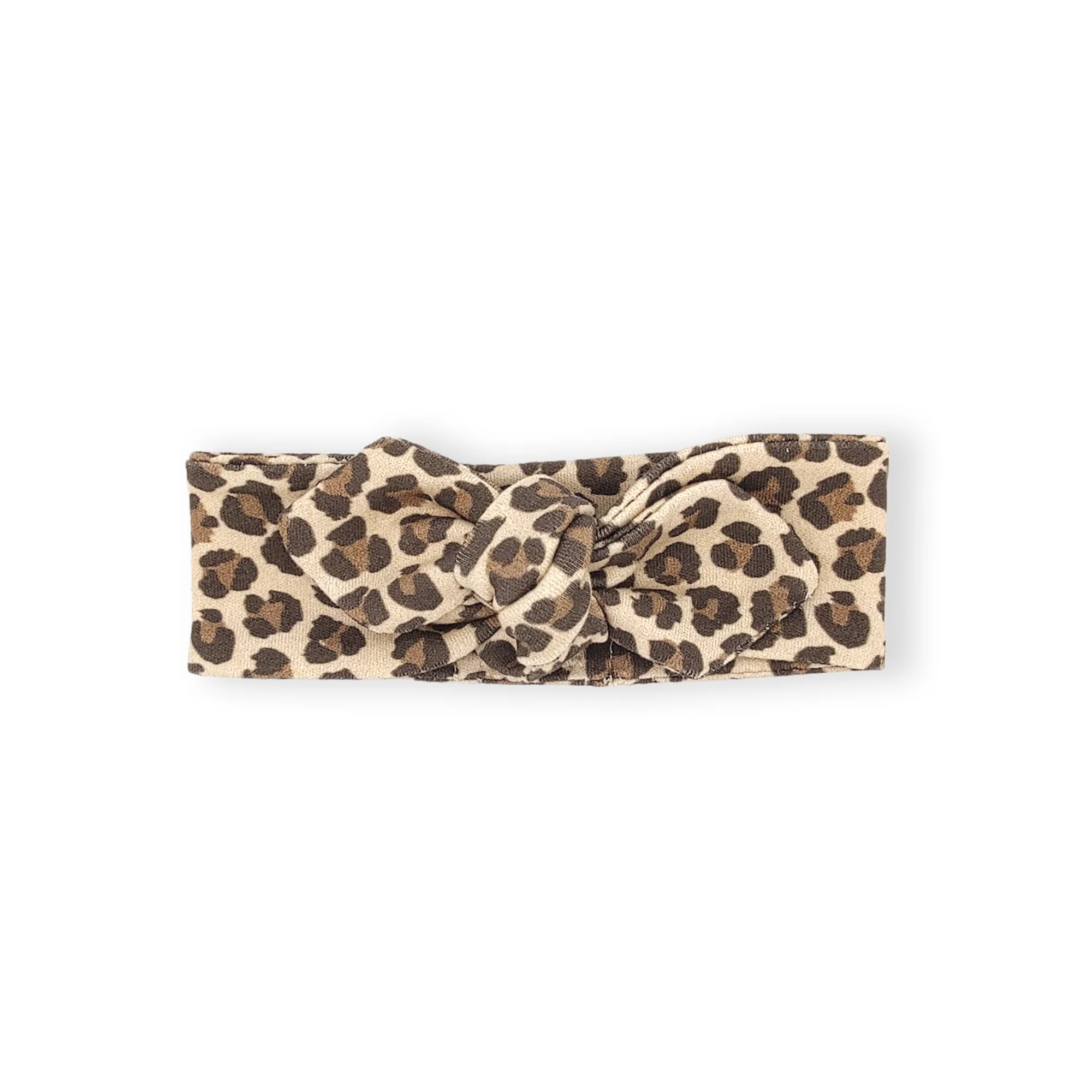 Bandeau maille coton bio graou leopard