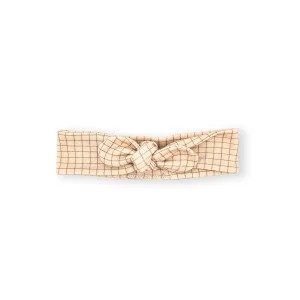 Bandeau maille coton bio petit carreau