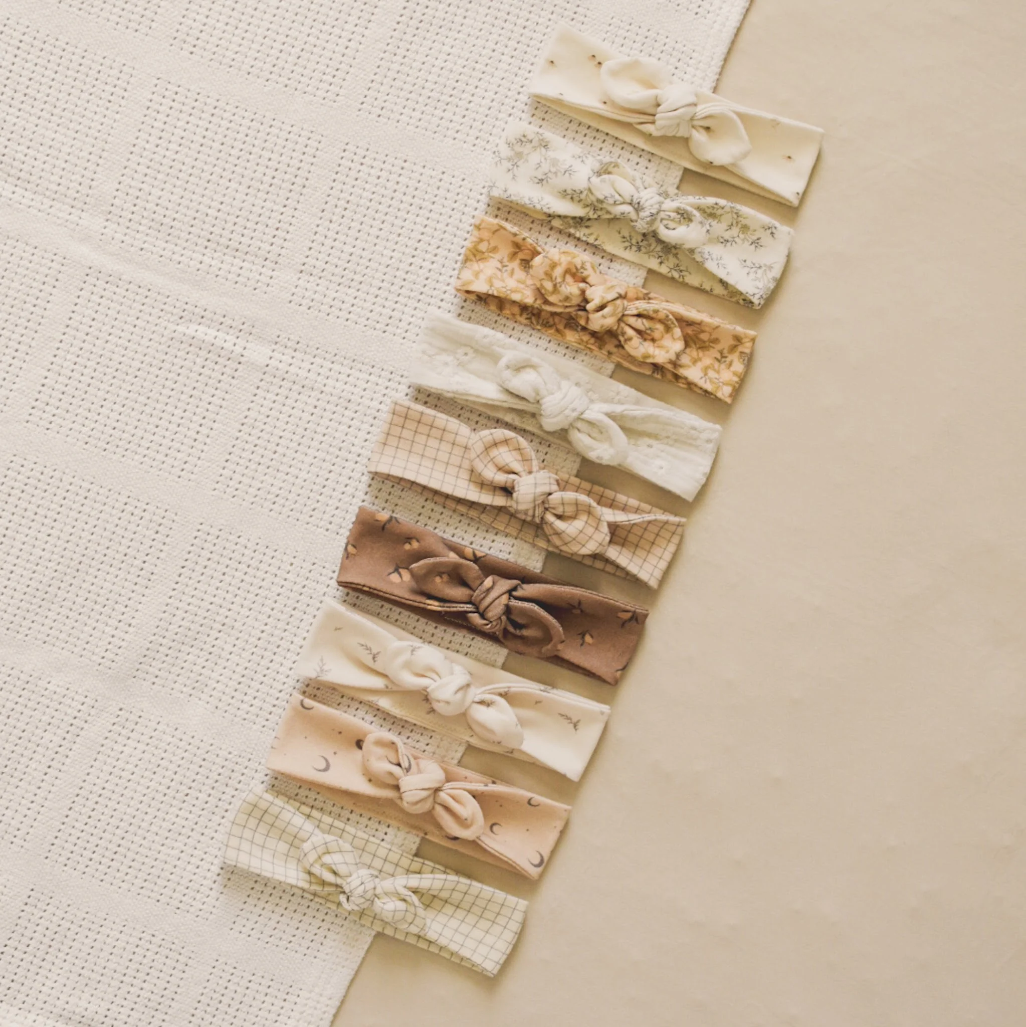 Bandeau maille coton bio citron – Image 4