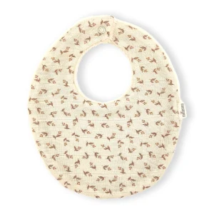 Bavoir gaze bio fleuri liberté