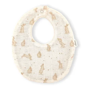 Bavoir gaze bio lapin