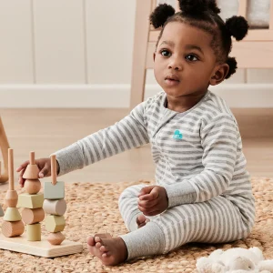 Love To Dream™ Barboteuse sans pieds à rayures grises