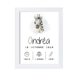 Affiche de Naissance "Modèle 19"