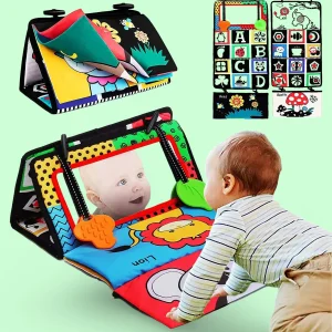 🧠 Tapis Miroir Bébé - Éveil Sensoriel & Développement Visuel